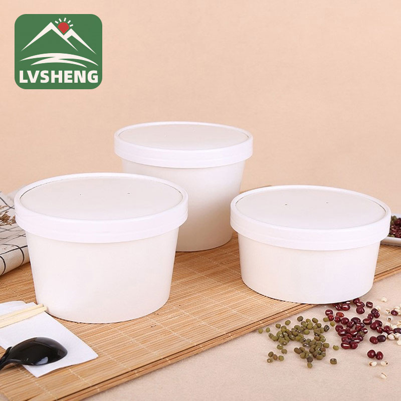 Kraft Salad Paper Bowl s víkem papíru