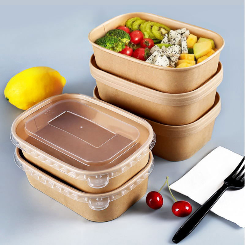 Bez oken bez oken Kraft Rectangle Paper Bowl